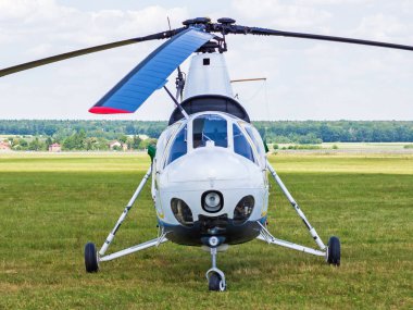Swidnik, EPSW airdrome / Poland - 2018.06.10: PZL widnik Mil Mi-1/PZL SM-1 helicopter (NATO reporting name 