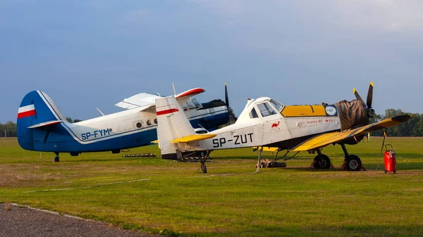 Aeroklub Lubelski Radawiec Poland 2018 Antonov Biplane Pzl Mielec Dromader — 스톡 사진