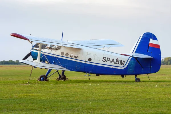 Aeroklub Lubelski Radawiec Poland 2018 Aircraft Abm Antonov Biplane — стокове фото