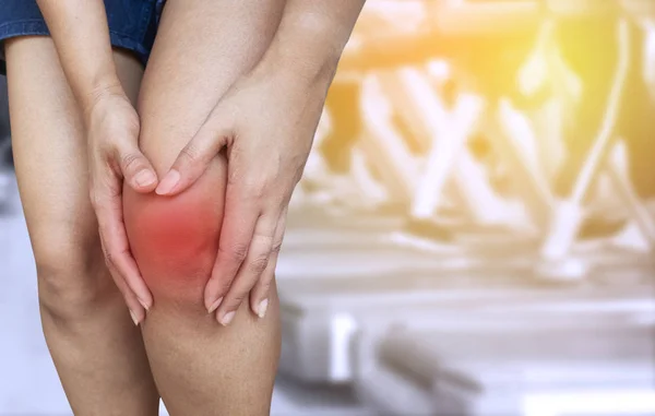 Woman Knee Pain — Stock Photo, Image