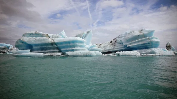Iceberg Jokulsarlon Lago Ghiandaia — Foto Stock