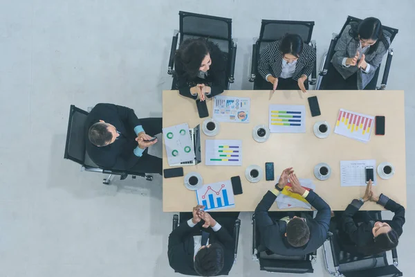 Legfontosabb Hogy Üzletemberek Együtt Dolgoznak Egy Irodában Egy Találkozó Gazdasági — Stock Fotó