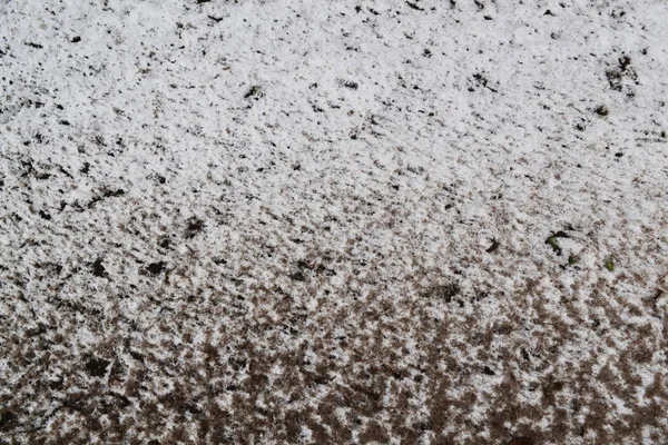 Neve suja no chão. Fundo de inverno . — Fotografia de Stock