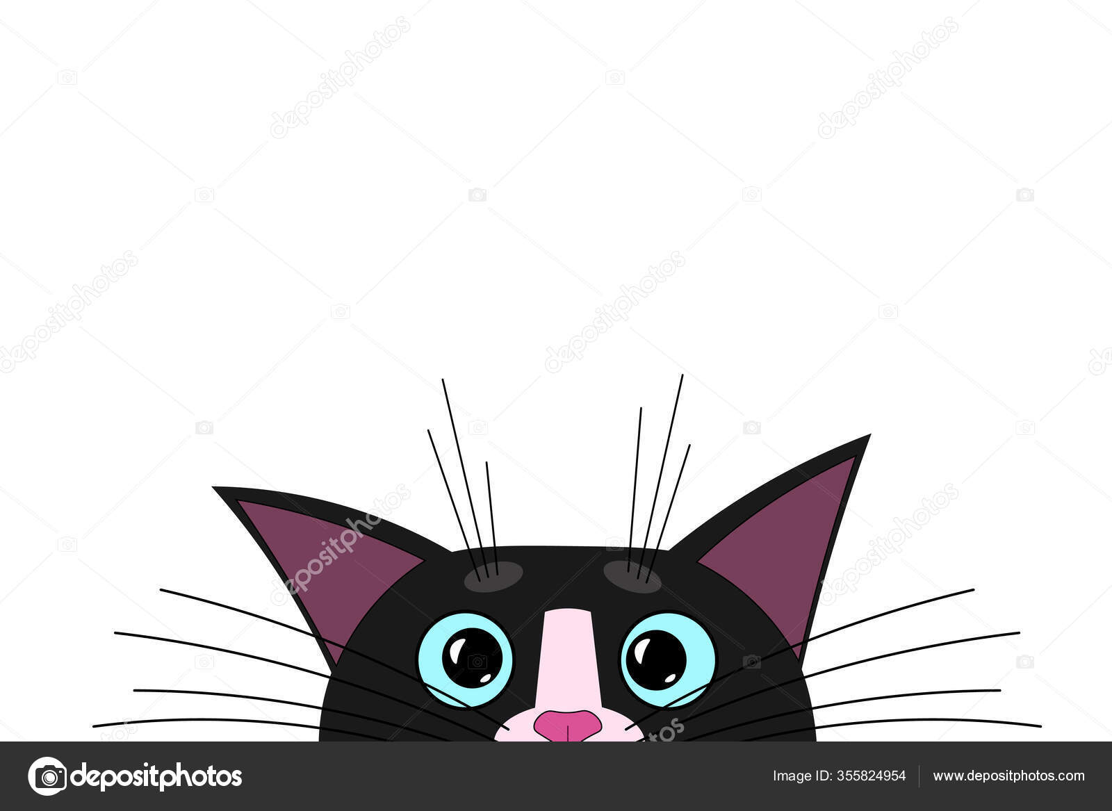 Gato desenho kawaii, bigode animais fofos kawaii, png