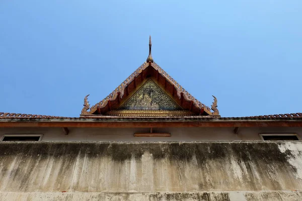 Antiga Gable Igreja Tailândia — Fotografia de Stock