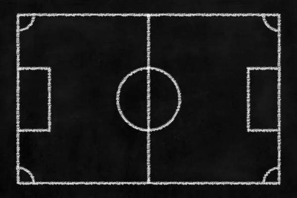Chalkboard Soccer Background, Tool for Game Planning.