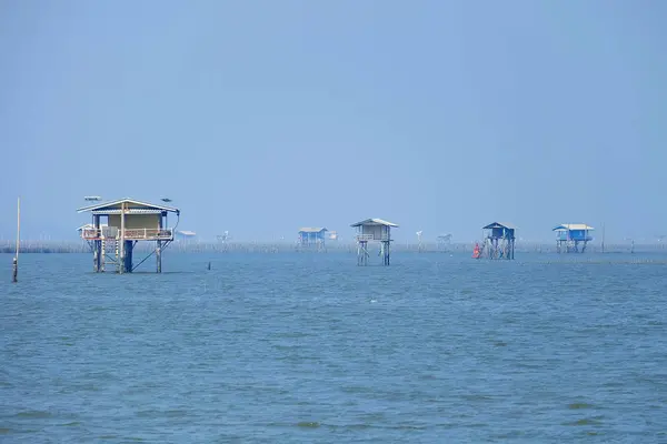 Paisagem Bang Boon Bay Província Phetchaburi Tailândia — Fotografia de Stock