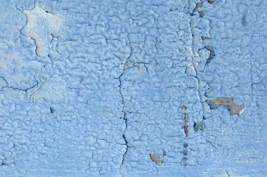 Soyulması boya çimento duvar doku zemin üzerine mavi.