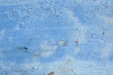 Soyulması boya çimento duvar doku zemin üzerine mavi.