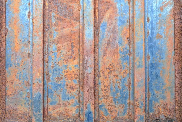 Közelről Rusty Metal Door Háttér — Stock Fotó