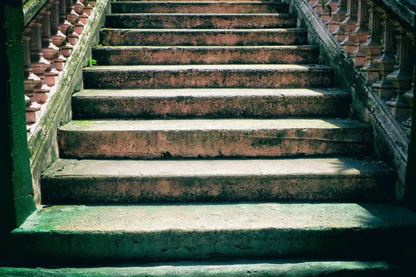 Antiguo Fondo Escalera Piedra — Foto de Stock