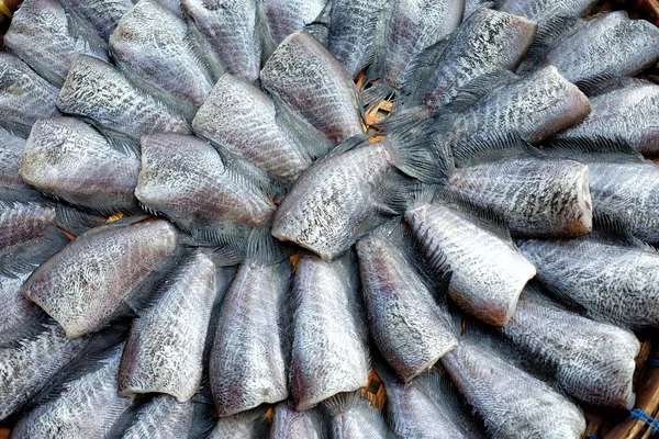 Dried Salted Damsel Fish — Stock Photo, Image
