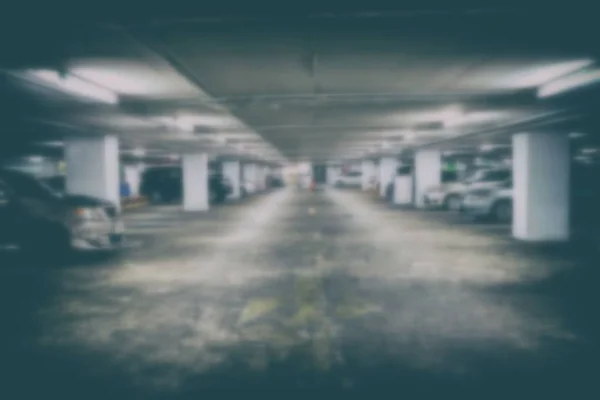 Blurred Image Underground Car Parking — Stock Photo, Image