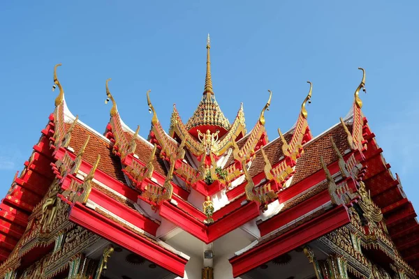 Mooi Thais Paviljoen Dak — Stockfoto