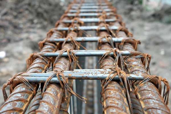 Yakın Çekim Demir Çelik Konstrüksiyon — Stok fotoğraf