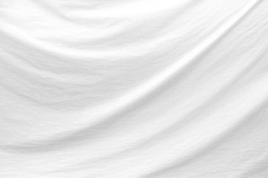 Buruşuk Beyaz Tuval Arka Plan.