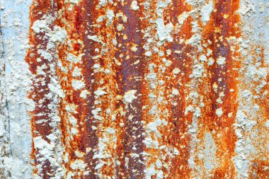 Eski Çinko Duvar Arka Planda Sıva Lekesi.