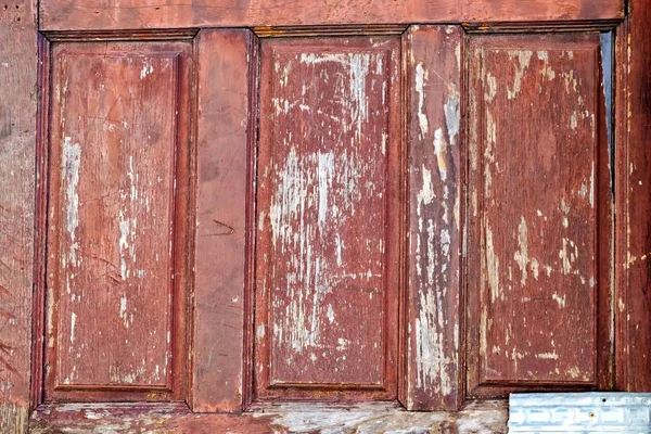Alte Holzfenster Schließen — Stockfoto