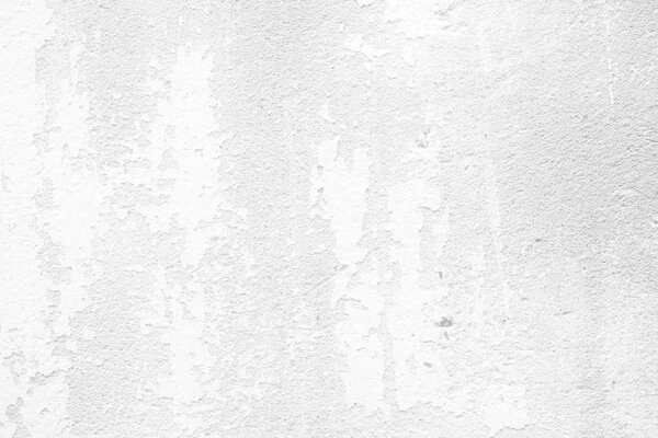 White Peeling Paint Concrete Wall Texture Background Suitable for Presentation and Web Templates with Space for Text.
