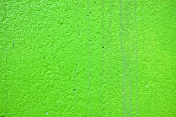 Water Stain on Green Paint Concrete Wall Background.