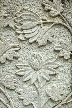 Taş Duvarda Klasik Tayland Heykeli.