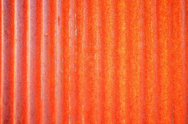 Kırmızı Paslı Çinko Duvar Doku Arka Plan.