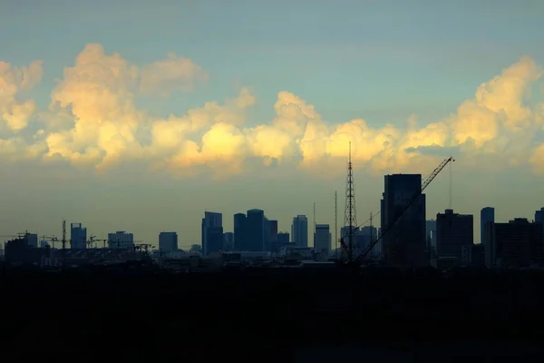 Paysage Urbain Coucher Soleil Bangkok Capitale Thaïlande — Photo