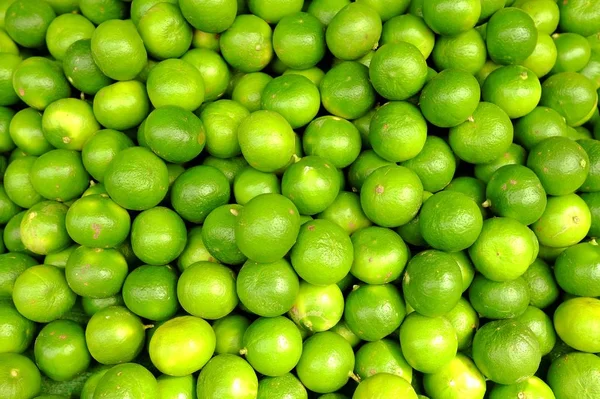 Close Limes Verdes Fundo — Fotografia de Stock