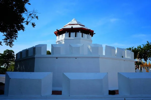 Pom Mahakan Fort Dit Een Van Twee Overgebleven Oude Fort — Stockfoto