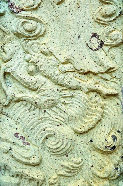 古旧的泰国石墙雕塑 — 图库照片