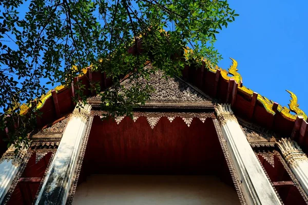 Prachtige Oude Kerk Van Wat Kamphaeng Bang Chak Tempel Waar — Stockfoto