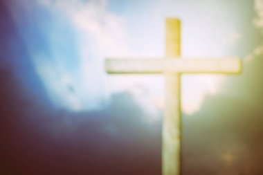 Bulanık İsa çapraz ışık sızıntısı geçmişi, din kavramı için uygun olan.