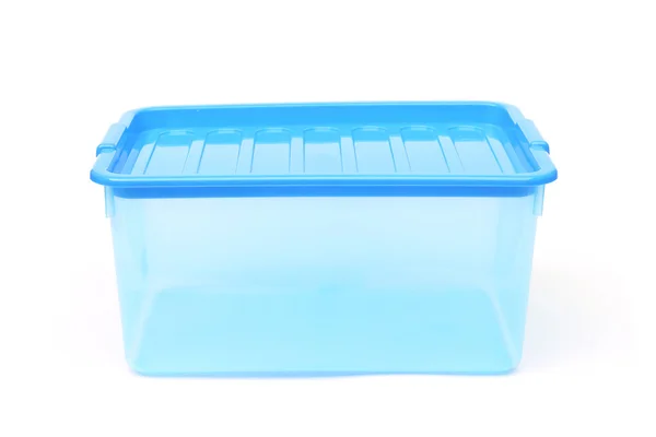 Boîte de rangement en plastique transparent — Photo