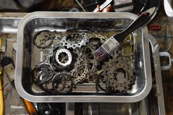 Kerékpár felszerelés kazetta — Stock Fotó