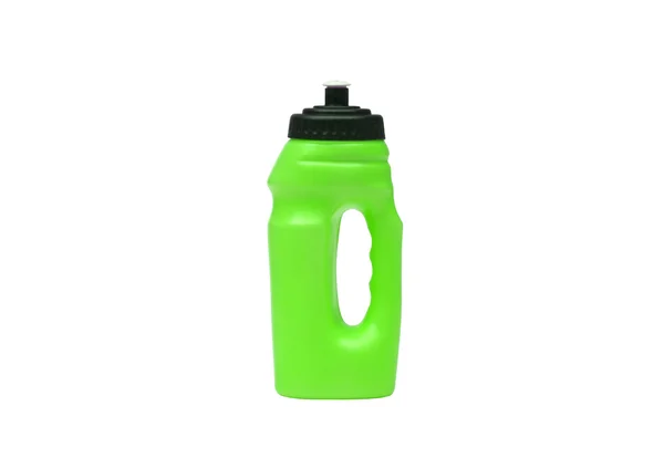 Bicycle water bottle in green — Stockfoto