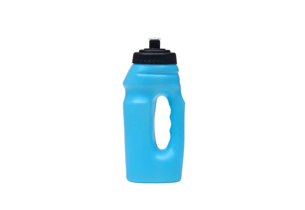 Bicicleta garrafa de água em azul — Fotografia de Stock