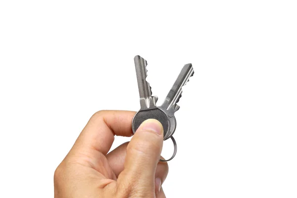 Hand holding a keys — Stock Photo, Image