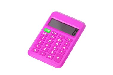 izole küçük hesap makinesi