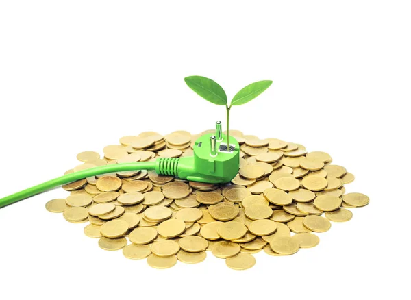 Green energy creating wealth concept — Stock Photo, Image