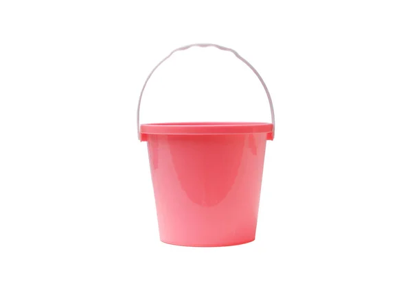 Balde de plástico vermelho — Fotografia de Stock