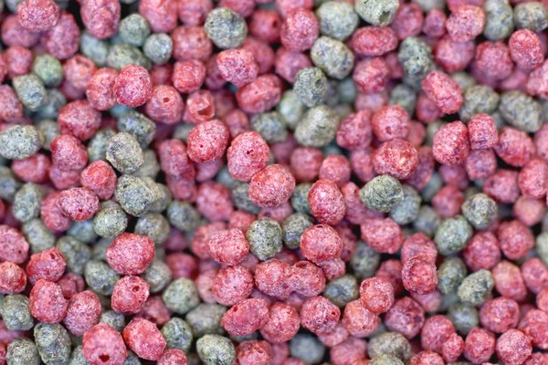 Alimentos para peixes de aquário — Fotografia de Stock