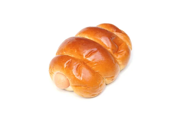 Baked Sausage bun — Stock Photo, Image