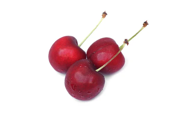 Cerezas rojas frescas — Foto de Stock