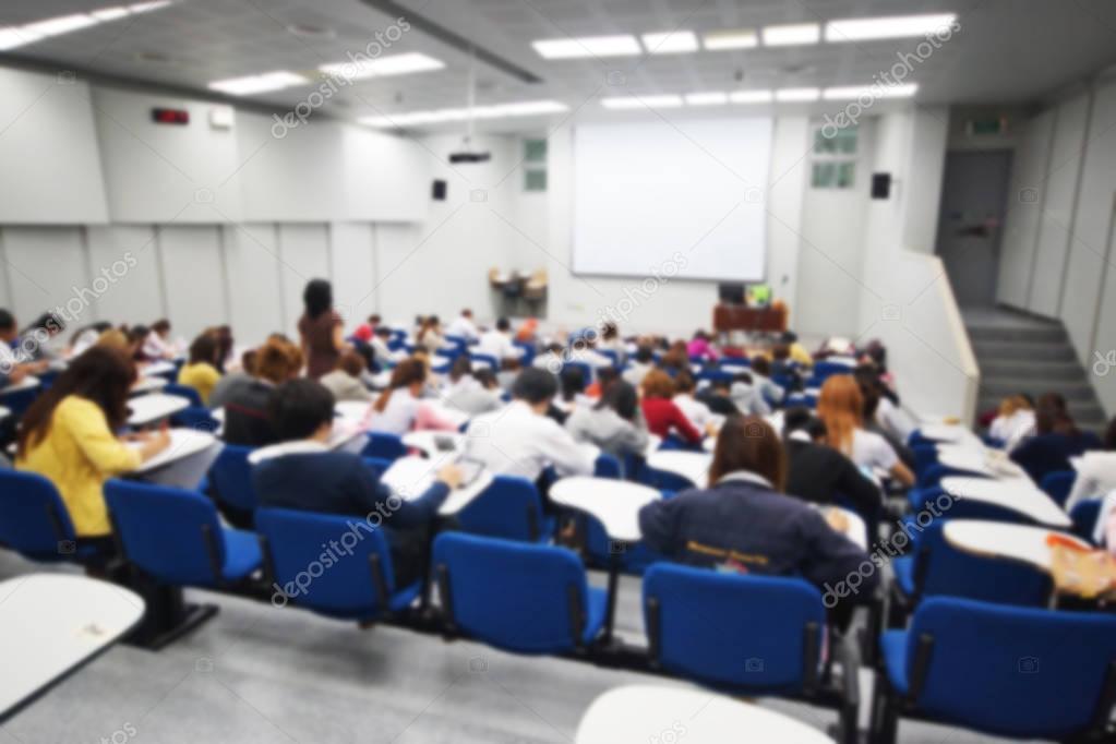 students in lecture room 