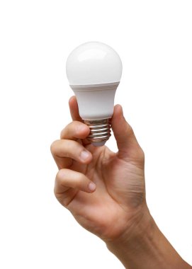 LED ışık tutan el