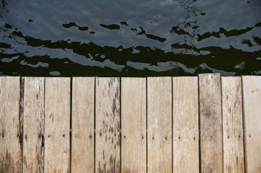 Ahşap tahta zemin su