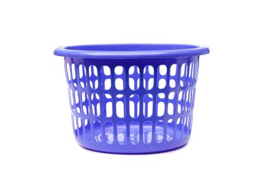 Plastik sepet beyaz izole