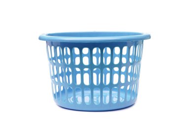 Plastik sepet beyaz izole