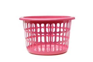 Plastik sepet beyaz izole