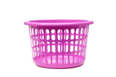 Plastik sepet beyaz izole